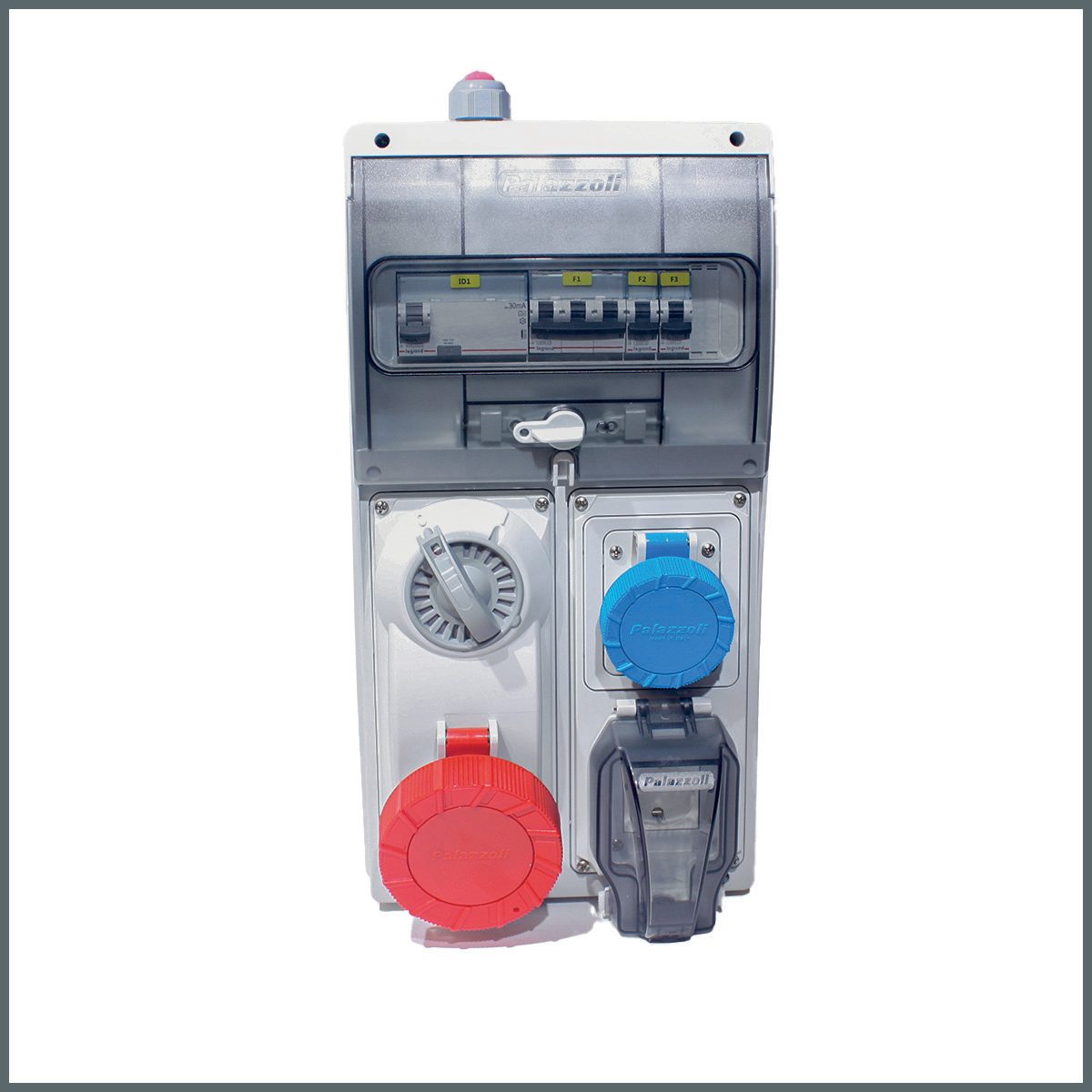 Novsen IP66 Kombinasyon Panosu 1ad 3x16A, 1ad Shuko 16A, 1 ad 5x32A Kilitli P.