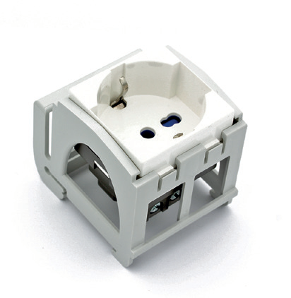 Palazzoli domoTER Ray Tipi Schuko Priz (2 Modül) 16A 250V 2P+T