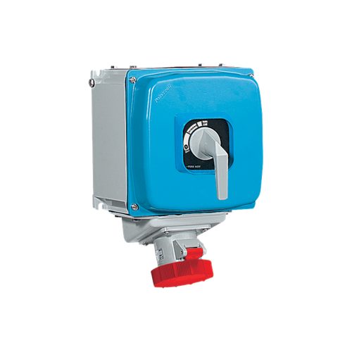 Anahtarlı, Elektriksel Kilitlemeli Prizler — Alüminyum Alaşımlı, Duvar Montaj, MCBli, 50/60Hz, IP65