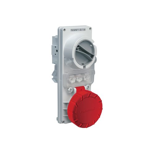 Anahtarlı Prizler — Mekanik Kilitli ve Sigorta Yuvalı, Sıva Altı Montaj için, 50-60Hz, IP65 (63A)