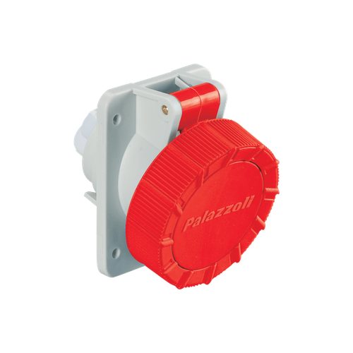 Pano Montajlı Priz 15° Derece Açılı — 50-60Hz, IP66/IP67 (63A)